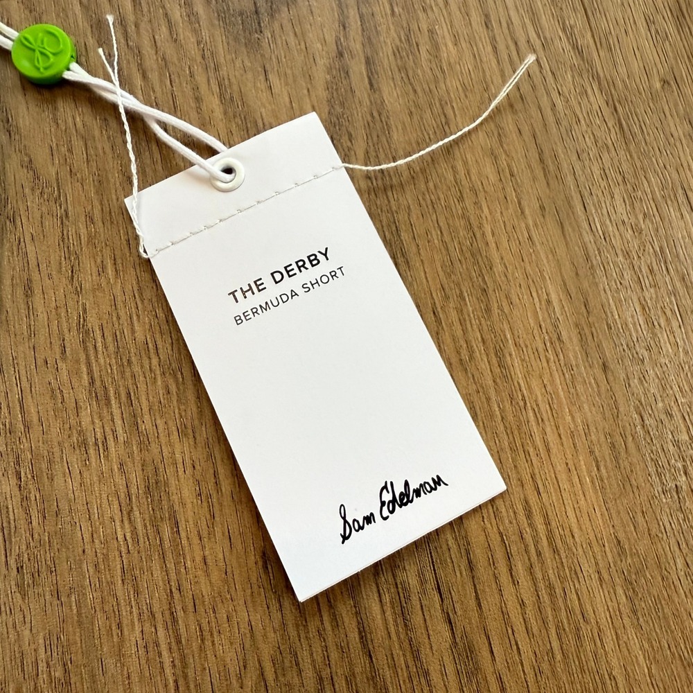 NWT SAM EDELMAN The Derby Bermuda White Denim Shorts Size 32‎ - Picture 4 of 7